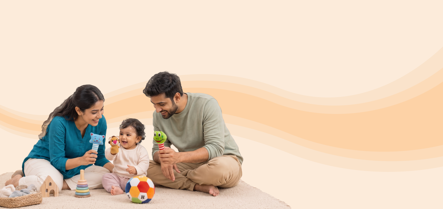 Family playing